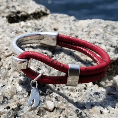 Lobster Claw Cork Bracelet